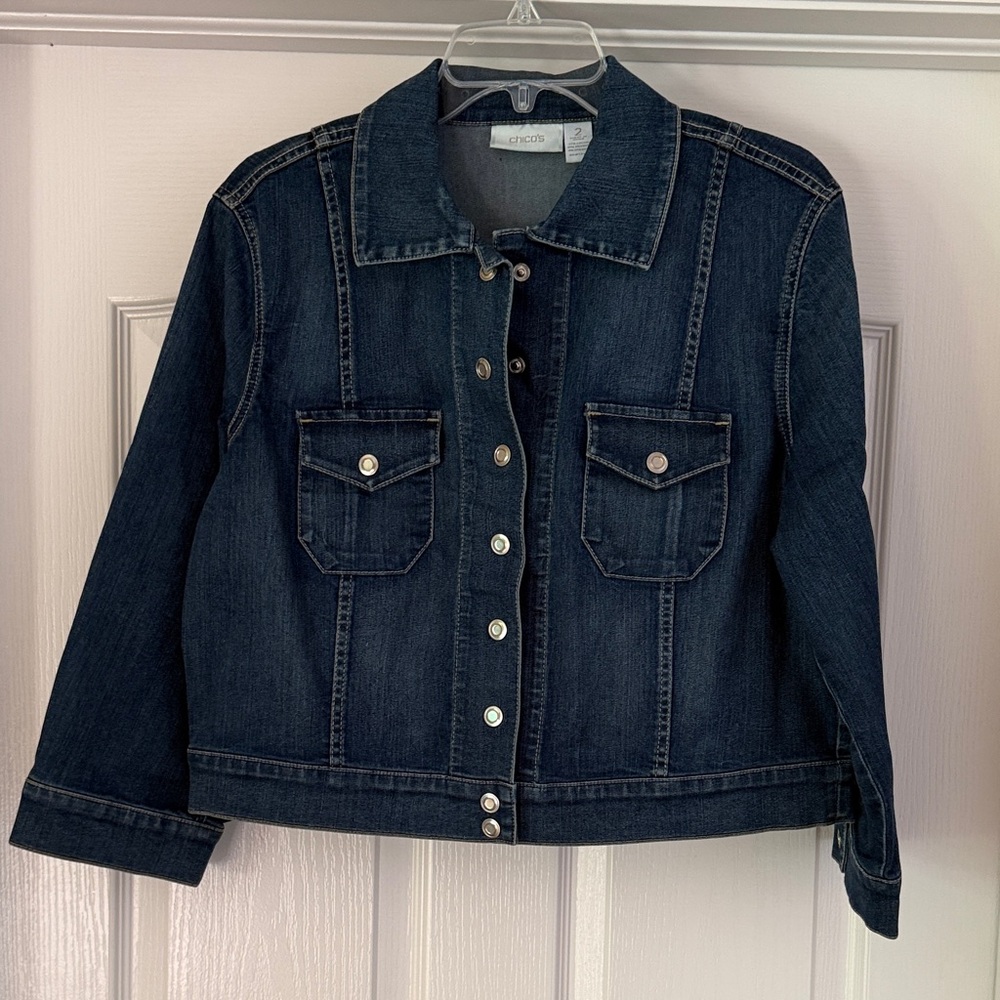 Chico’s Dark Blue Jean Jacket